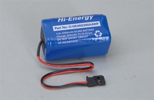 O-HE4N2200AAWF 4.8V 2200mAh Ni-MH Rx Pk Square